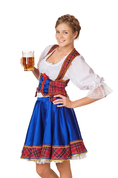 Mladá sexy oktoberfest žena — Stock fotografie