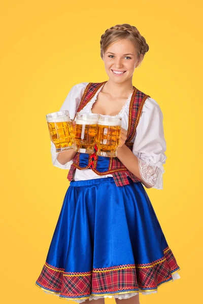 Joven sexy Oktoberfest mujer — Foto de Stock