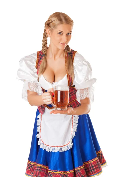 Wanita muda seksi Oktoberfest — Stok Foto