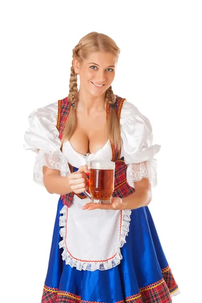 Joven sexy Oktoberfest mujer —  Fotos de Stock