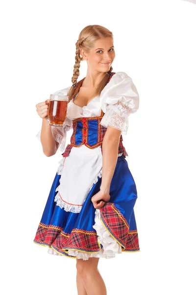 Joven sexy Oktoberfest mujer — Foto de Stock