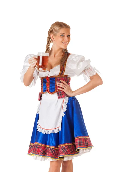 Ung sexig oktoberfest kvinna — Stockfoto