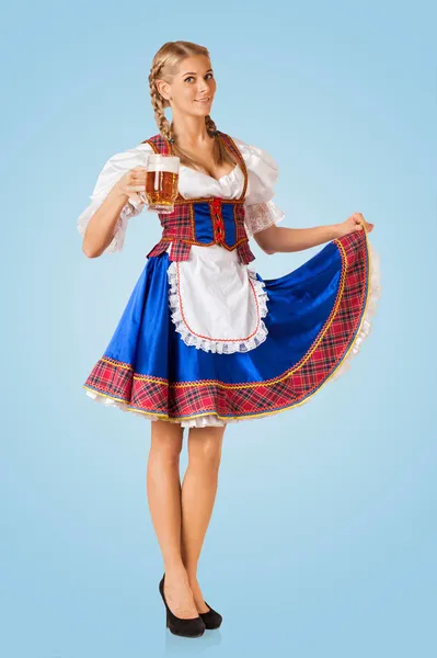 Jovem sexy Oktoberfest mulher — Fotografia de Stock