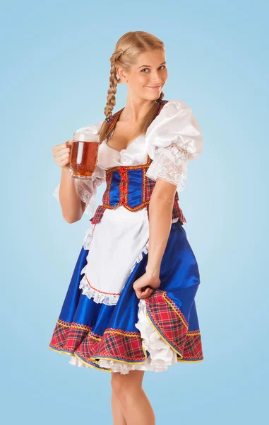 Joven sexy Oktoberfest mujer — Foto de Stock