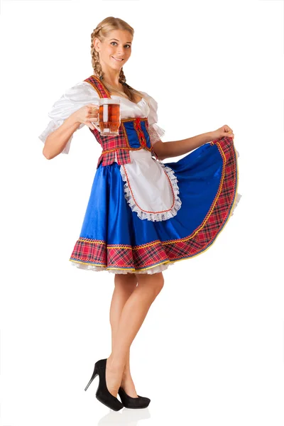 Joven sexy Oktoberfest mujer — Foto de Stock