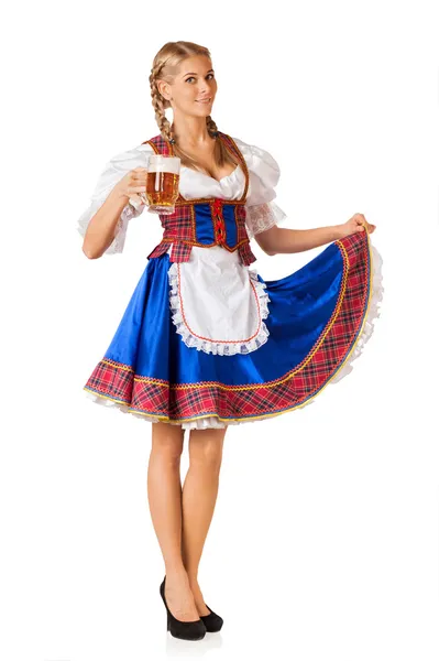 Genç seksi oktoberfest kadın — Stok fotoğraf