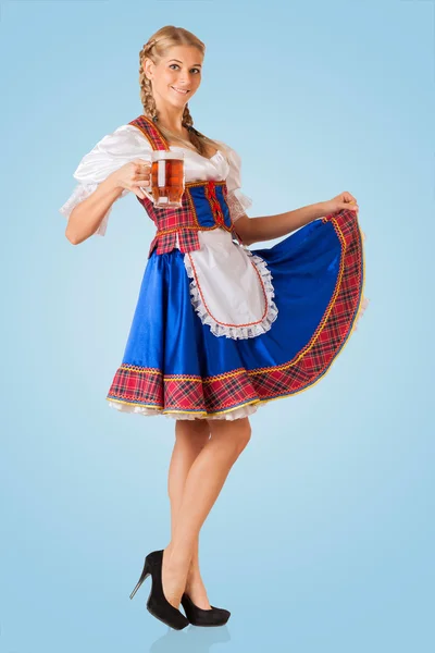 Jonge sexy oktoberfest vrouw Stockfoto