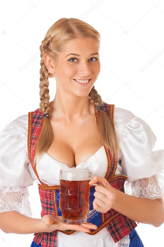 Young sexy Oktoberfest woman