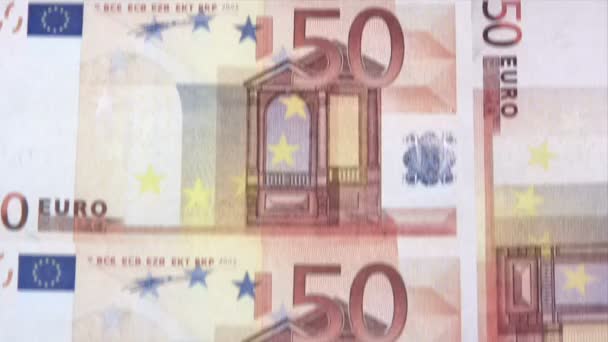 Impresión Euros — Vídeo de stock
