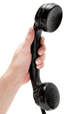 vintage bir cep telefonu tutan