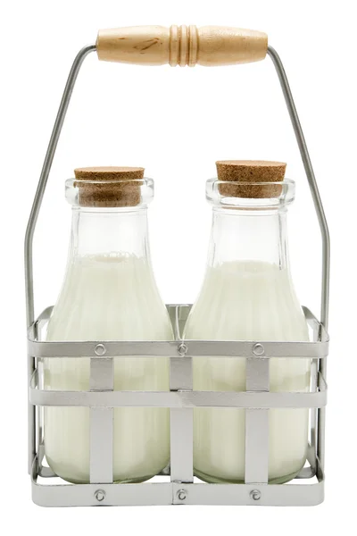 Two Milk Bottles — Stock Photo, Image