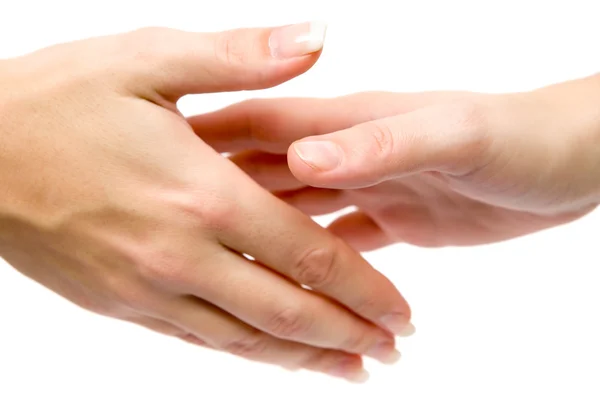 Mujer Shaking Hands — Foto de Stock