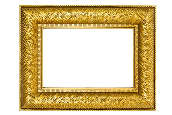 Gouden picture frame met ornamenten — Stockfoto