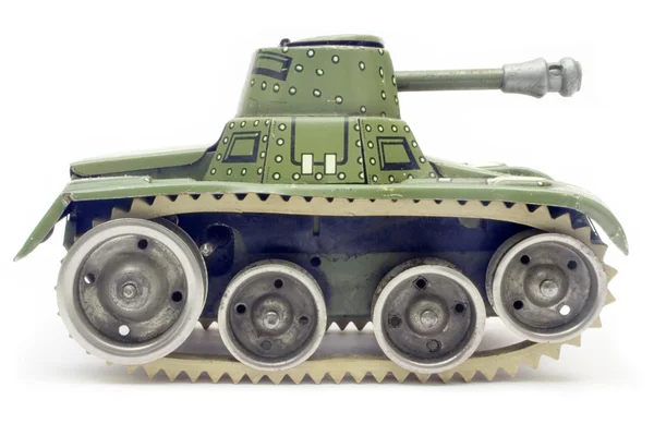 Old Toy Tank Side View — Stock Photo, Image