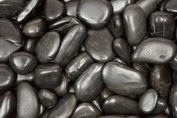 Black Pebbles Texture — Stock Photo, Image