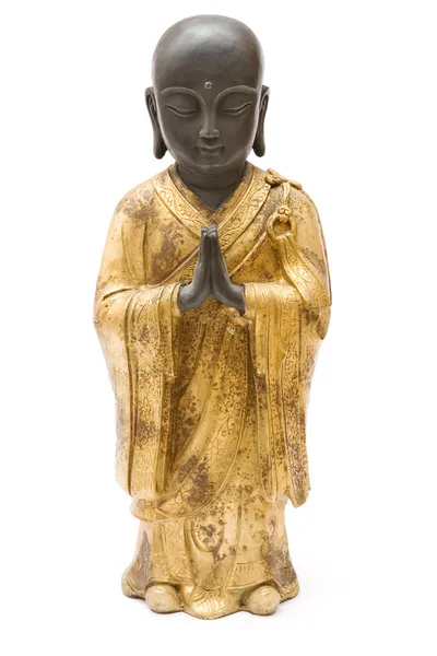 Praying Monk Statue — Stock Photo, Image