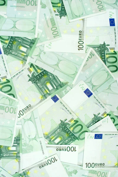 Száz euro-bankjegyek — Stock Fotó