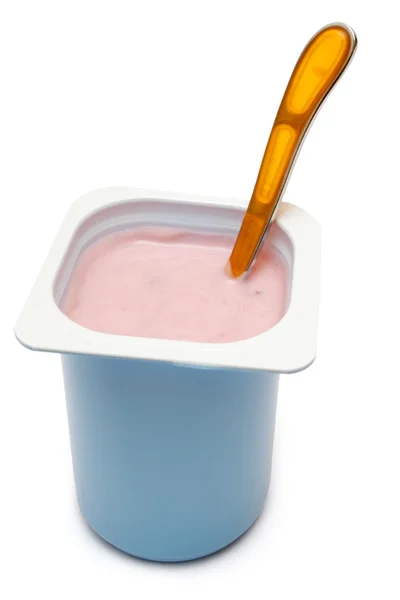 Cherry Yogurt — Stock Photo, Image