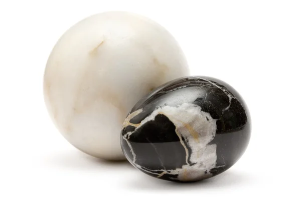 Två marmor bollar — Stockfoto
