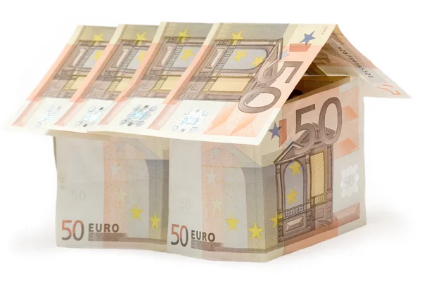 Vijftig euro huis — Stockfoto