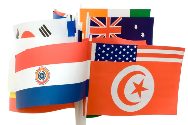 Verschillende vlaggen — Stockfoto