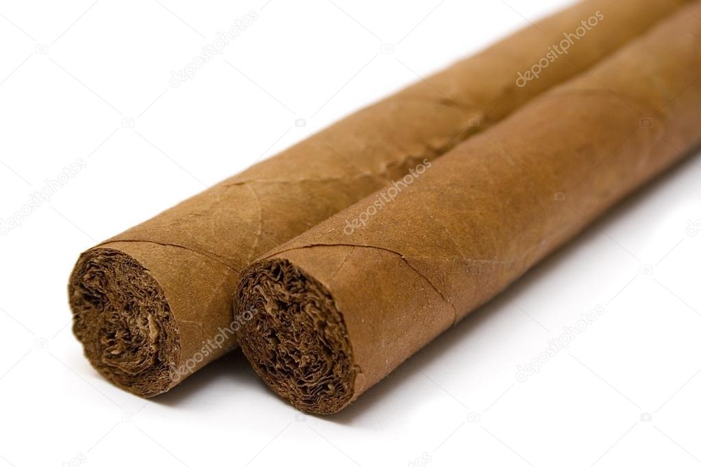Two Cigars Close-Up