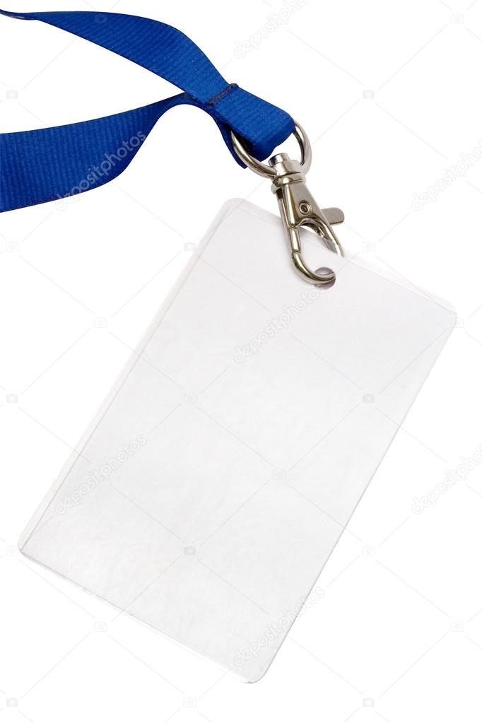 Blank Backstage Pass with Clipping Path