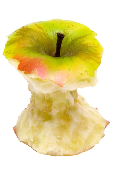 Apple Core avec le chemin de coupe — Photo