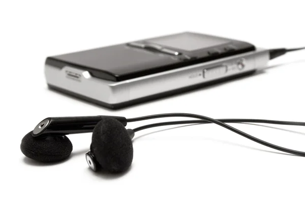 MP3 Player with Earbuds — Stock Photo, Image