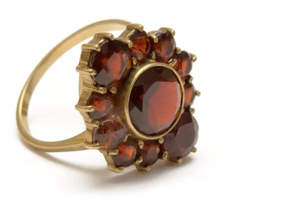 Vintage Garnet Ring — Stockfoto