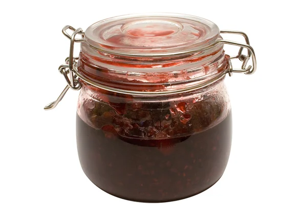 Strawberry Jam with Clipping Path — Stock Photo, Image