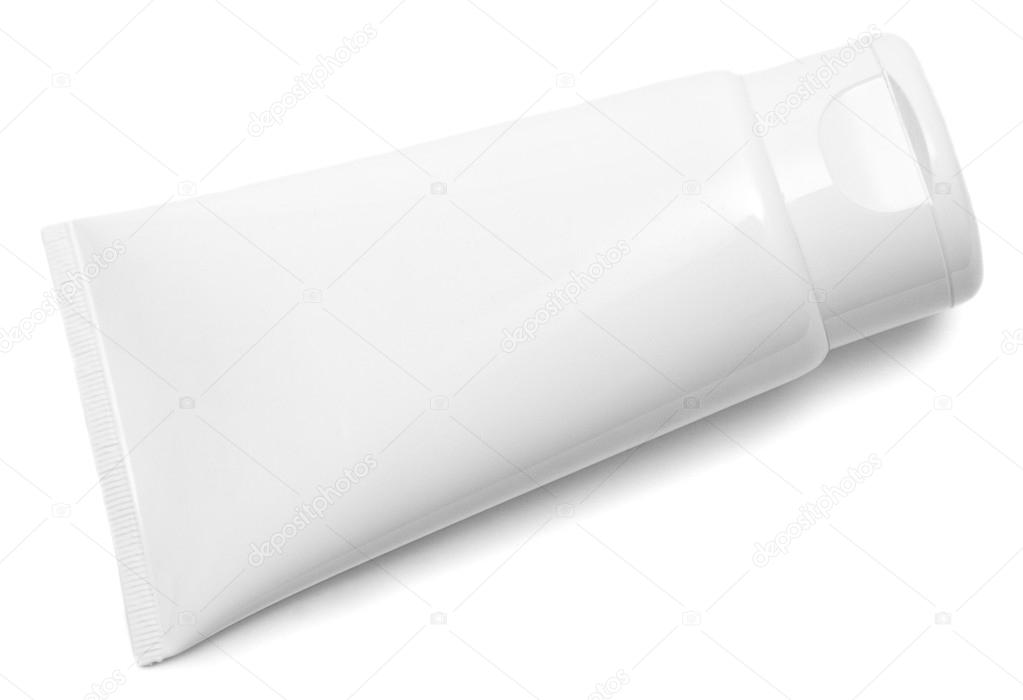 White Tube with Clipping Path