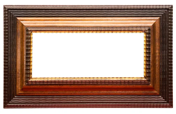 Landschap houten picture frame met uitknippad — Stockfoto