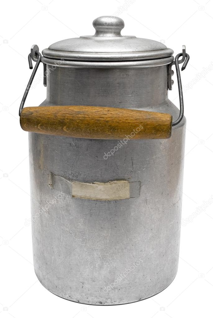 Vintage Milk Can with Clipping Path