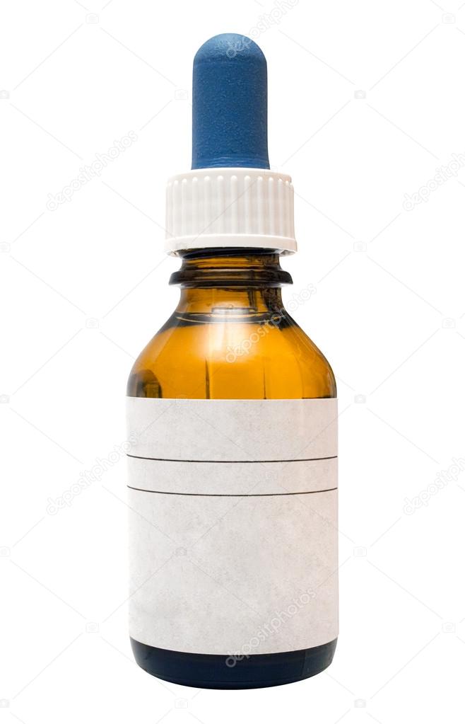 Medicine Bottle with Clipping Path