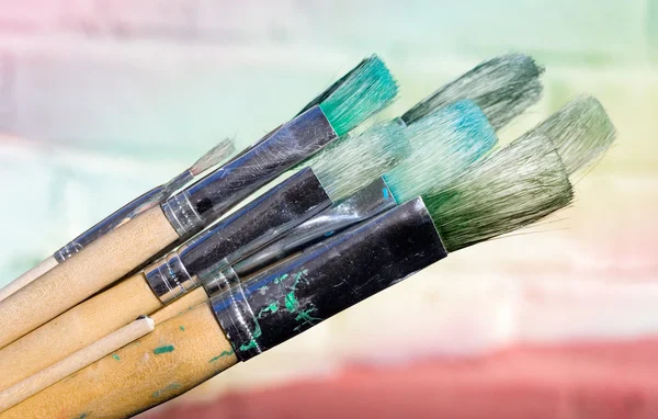 Used Paintbrushes — Stock Photo, Image