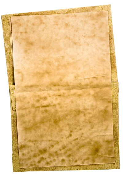 Stained Old Book with Clipping Path Stock Picture
