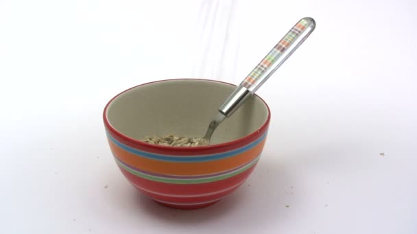 Cereales de desayuno — Vídeo de stock