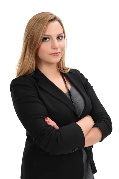 Confident blond business woman — Stock Photo, Image