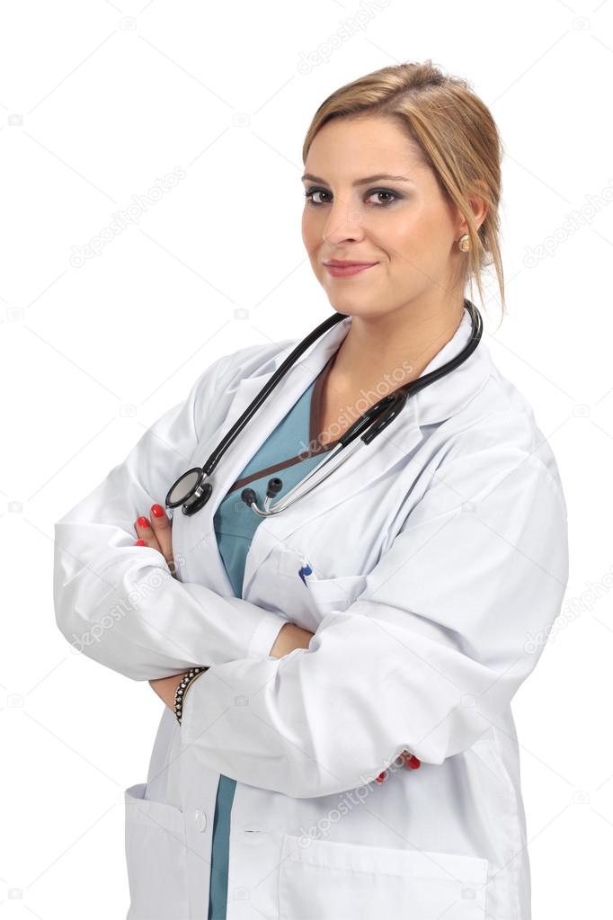 Confident female doctor
