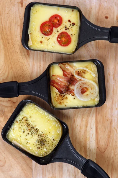 Raclette tepsiler — Stok fotoğraf