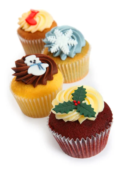 Cupcakes till jul — Stockfoto