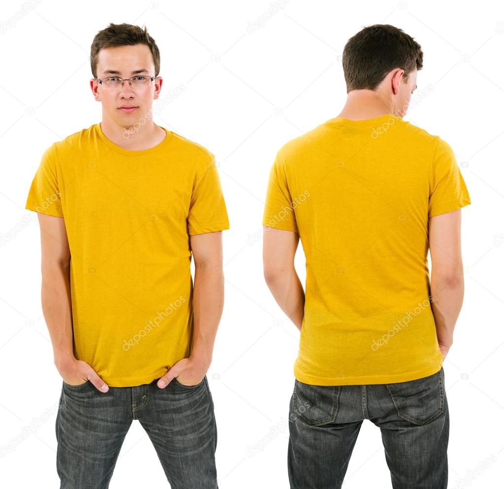 blank yellow shirt