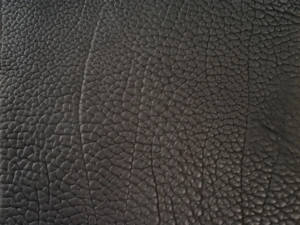 Black leather texture — Stock Photo, Image