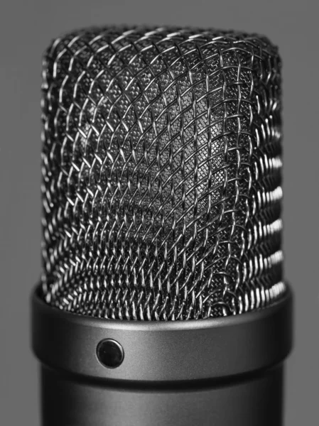 Large studio vocal microphone — Stock Photo, Image