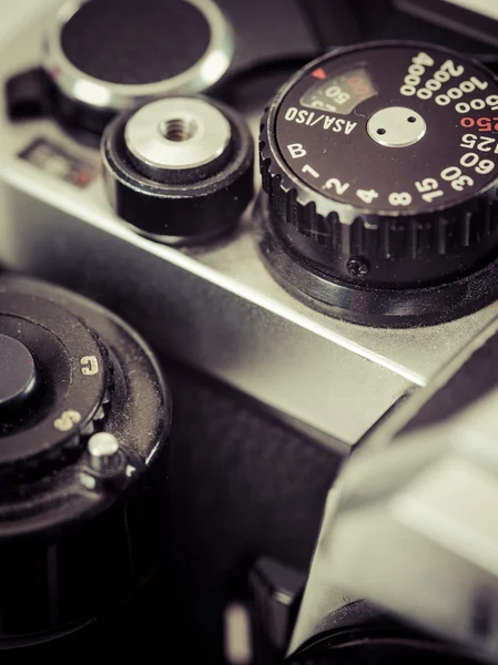 Vintage botão de velocidade do obturador da câmera — Fotografia de Stock