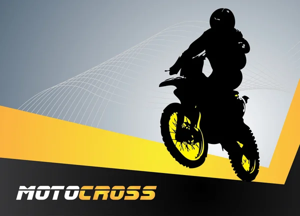 Motocross de vector — Vector de stock