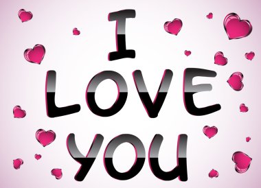 Seni seviyorum vektör