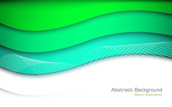 抽象的な緑の背景。ベクトル — ストックベクタ
