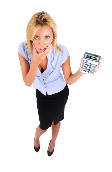 Mujer de negocios aislada — Foto de Stock